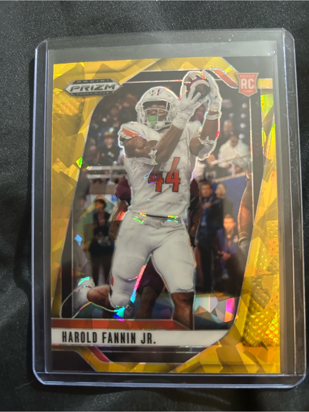 Panini Prizm Gold Rookie Football Card - Gold Foil Accents